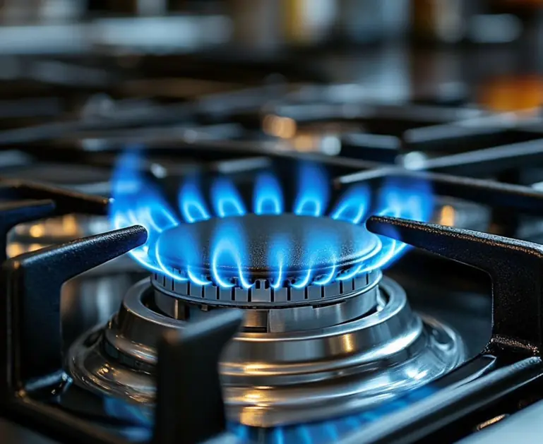 Gas stove flame